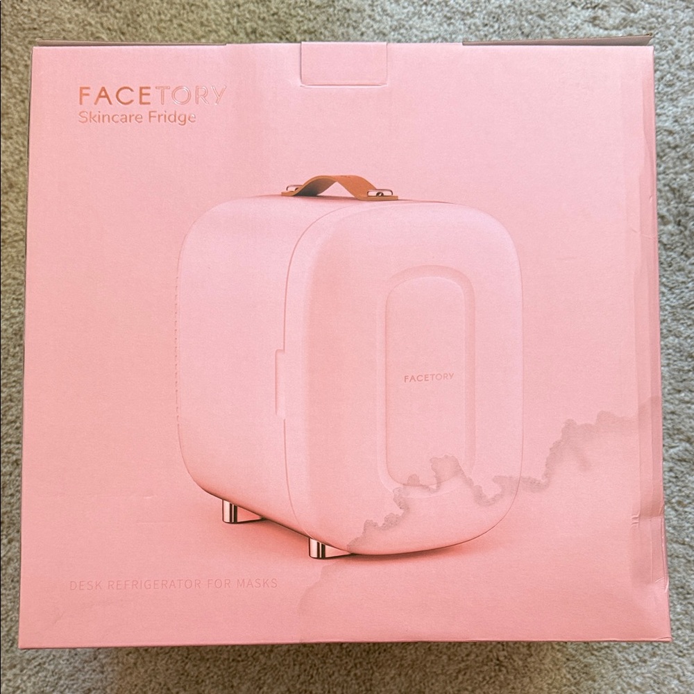 Pink Skincare Fridge - Mini Beauty Refrigerator